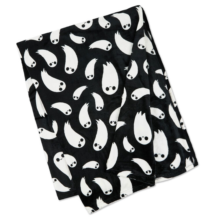 hallmark Grinning Ghosts Throw Blanket 50x60