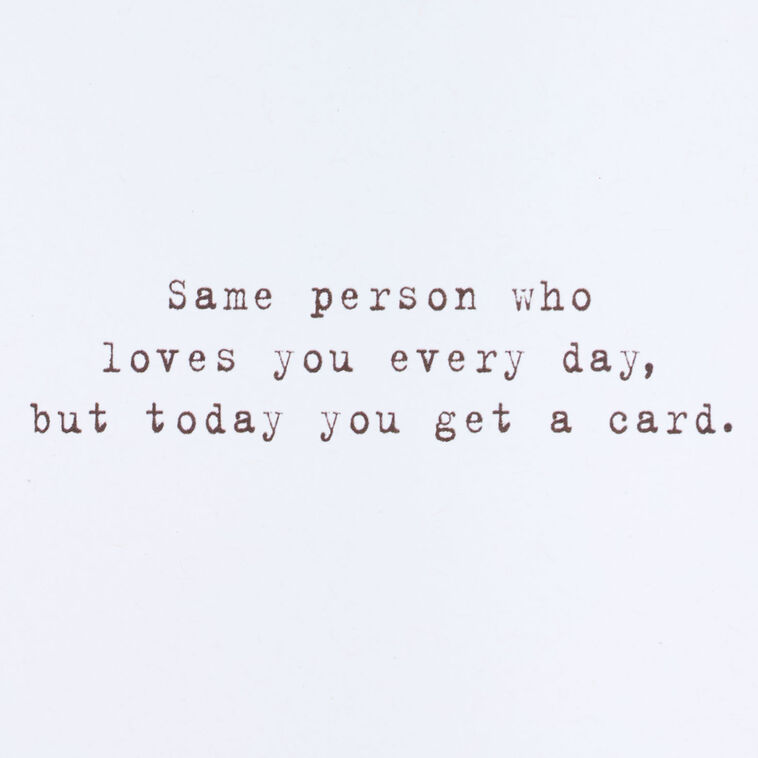 Hallmark Guess Who Loves You Today Funny Love Card