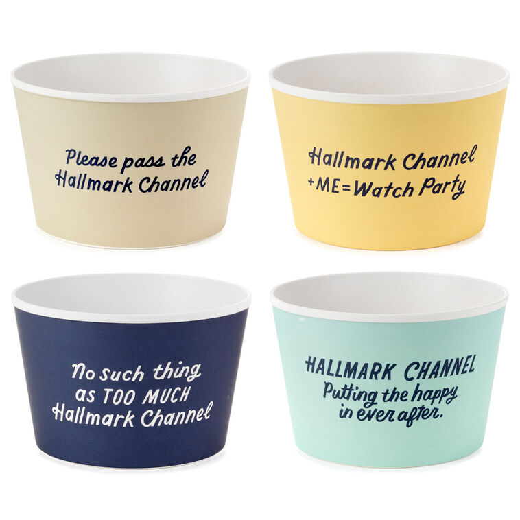 Hallmark Hallmark Channel Popcorn Bowls Set Of 4