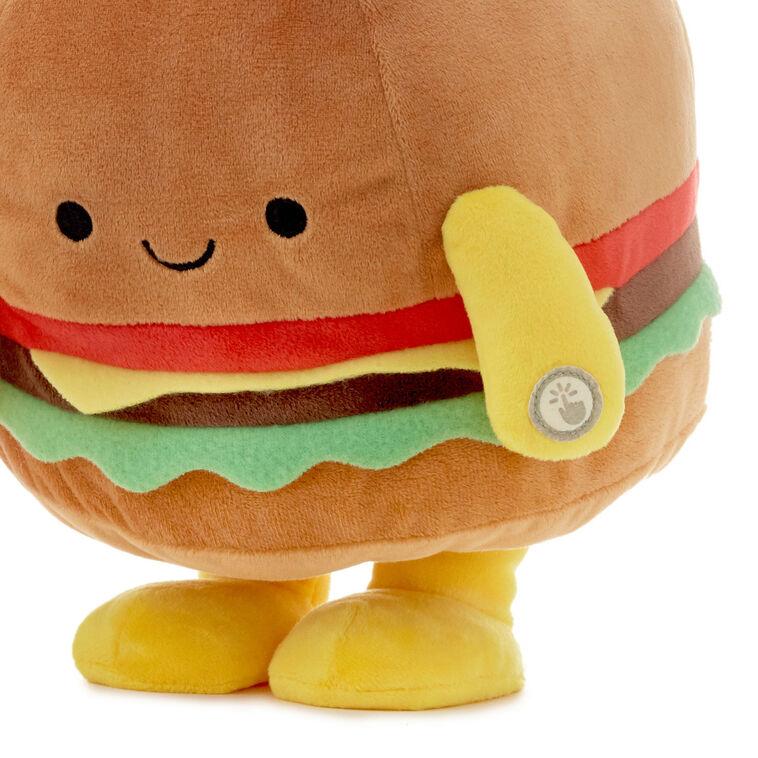 Hallmark Hamburger Plush With Sound And Motion 10"