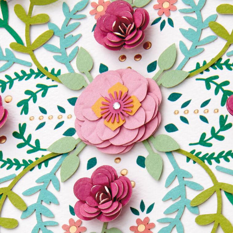 Hallmark Handcrafted Flowers Blank Card