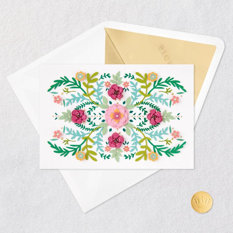 Hallmark Handcrafted Flowers Blank Card