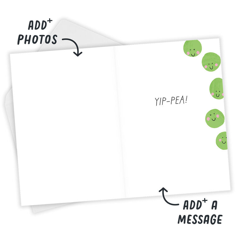 Hallmark Hap-pea Day Funny Custom Birthday Card