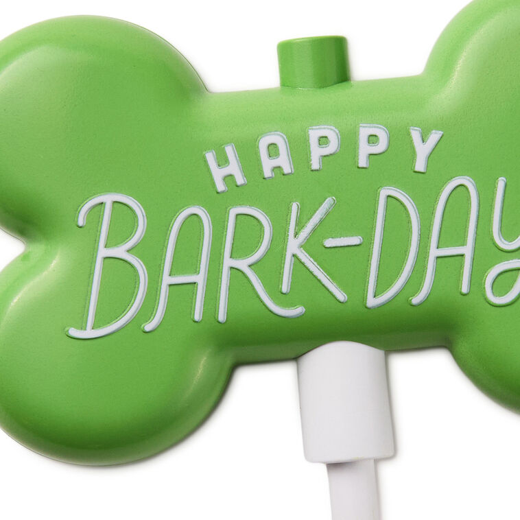 Hallmark Happy Barkday Candle Holder Cake Topper
