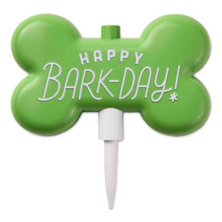 hallmark Happy Barkday Candle Holder Cake Topper