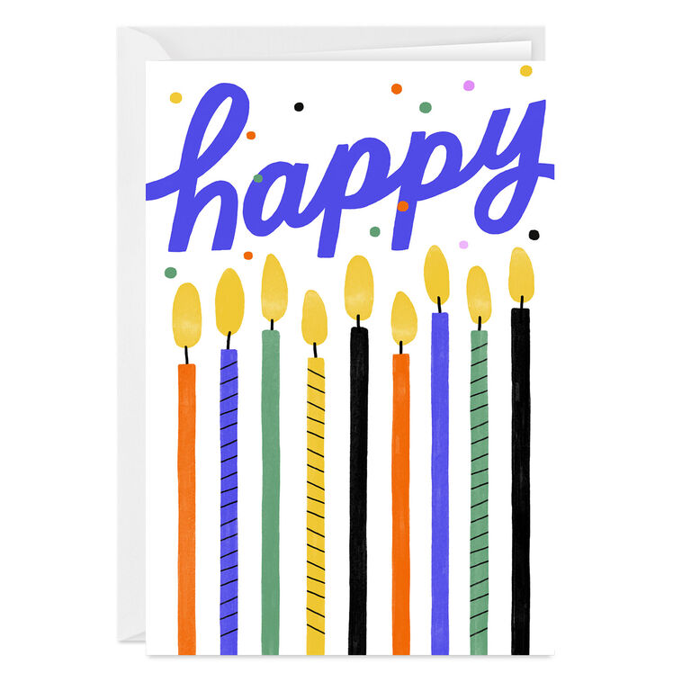 hallmark Happy Candles Custom Birthday Card