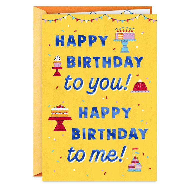hallmark Happy Day to Us Shared Birthday Card