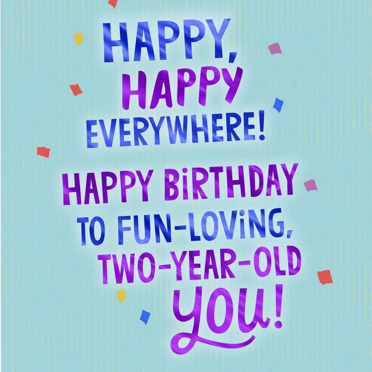 Hallmark Happy Everywhere 2nd Birthday Card