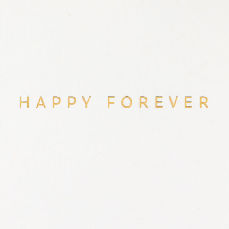 Hallmark Happy Forever Wedding Day Card