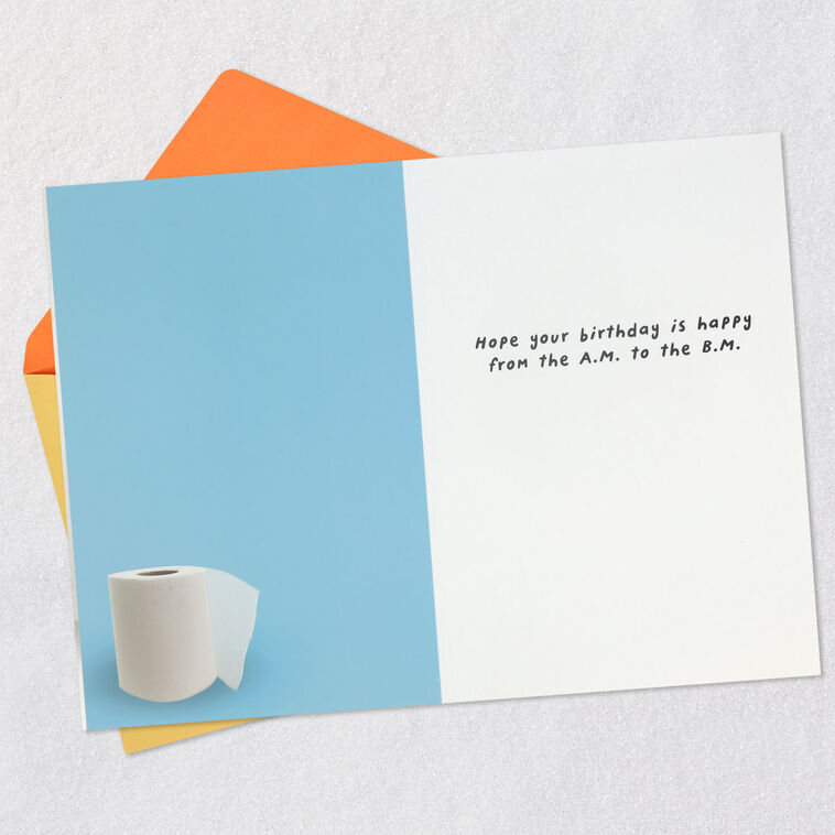 Hallmark Happy From A.M. To B.M. Funny Birthday Card