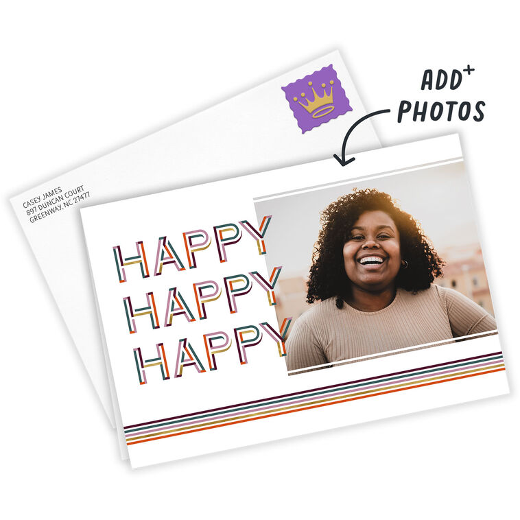 Hallmark Happy Happy Happy Custom Card