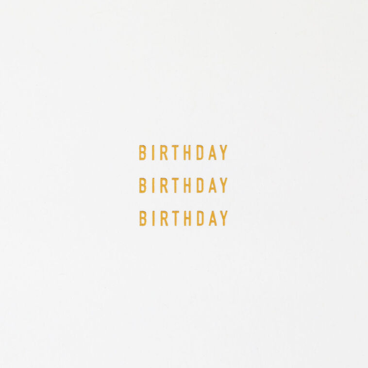 Hallmark Happy Happy Happy Embossed Birthday Card