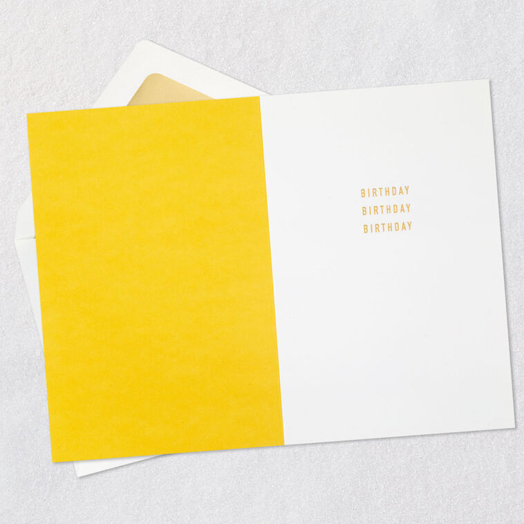 Hallmark Happy Happy Happy Embossed Birthday Card