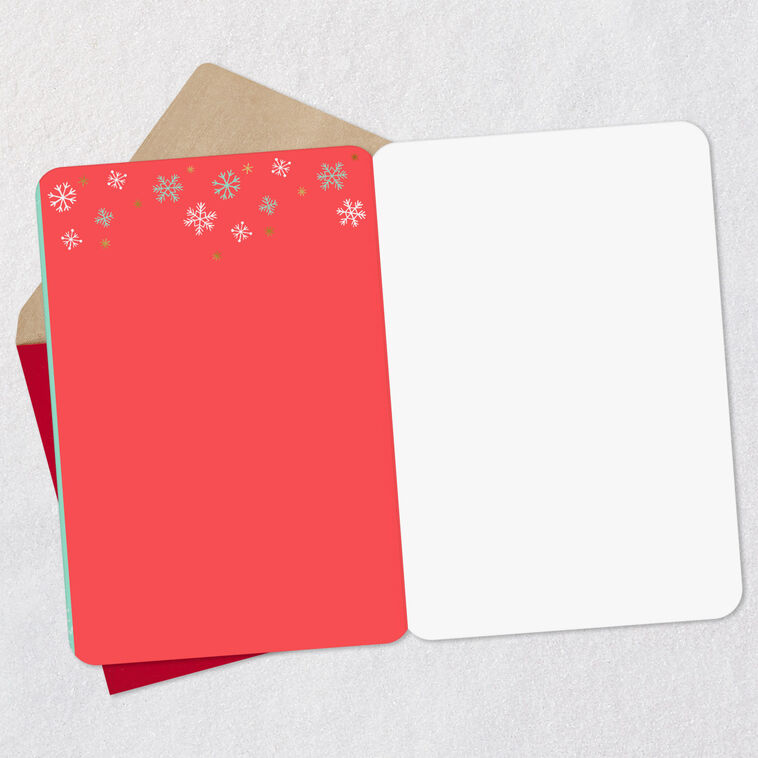 Hallmark Happy Holidays Wreath Blank Holiday Card