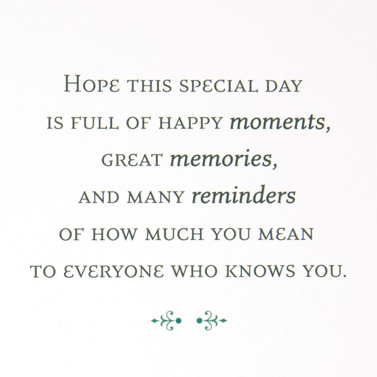Hallmark Happy Moments Ornate Cake Birthday Card