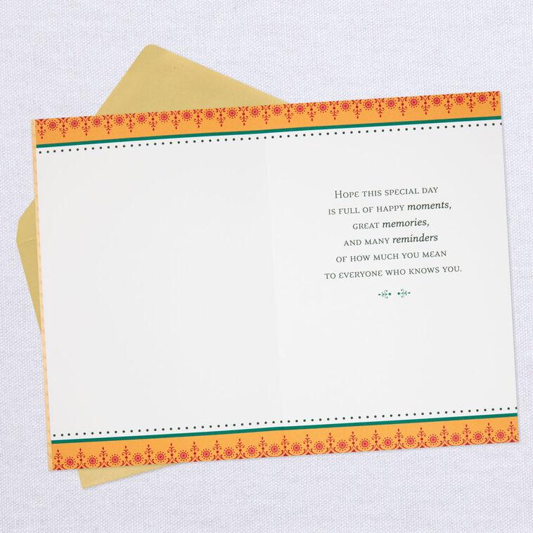 Hallmark Happy Moments Ornate Cake Birthday Card