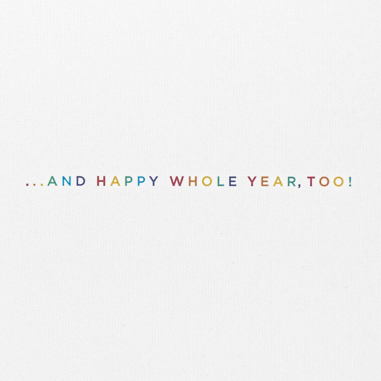 Hallmark Happy Whole Year Birthday Card