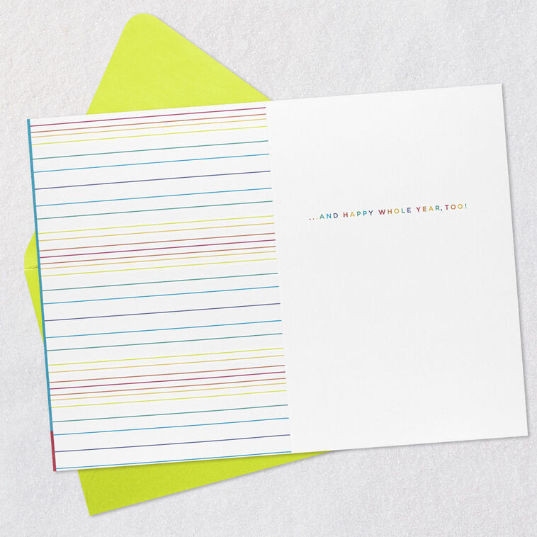 Hallmark Happy Whole Year Birthday Card