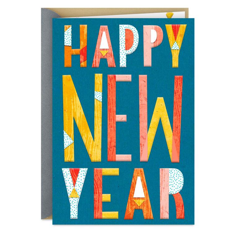 hallmark Happy Wishes to You New Year Card