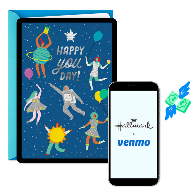 hallmark Happy You Day Venmo Birthday Card