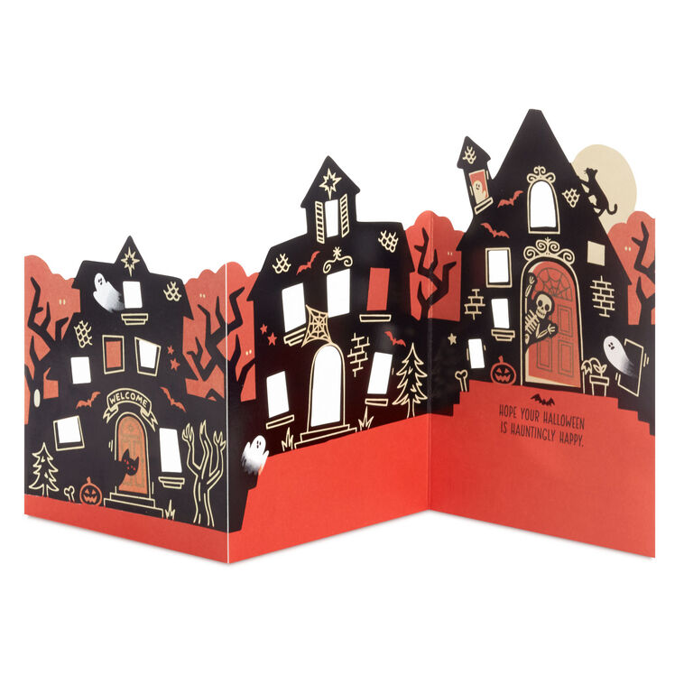 hallmark Haunted House Halloween Card