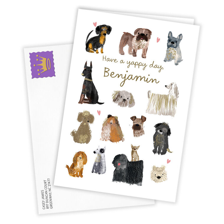 Hallmark Have A Yappy Day Custom Card