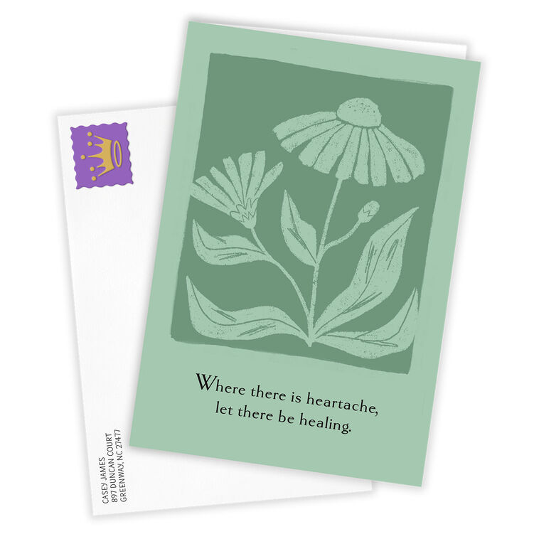 Hallmark Healing And Prayers Custom Sympathy Card