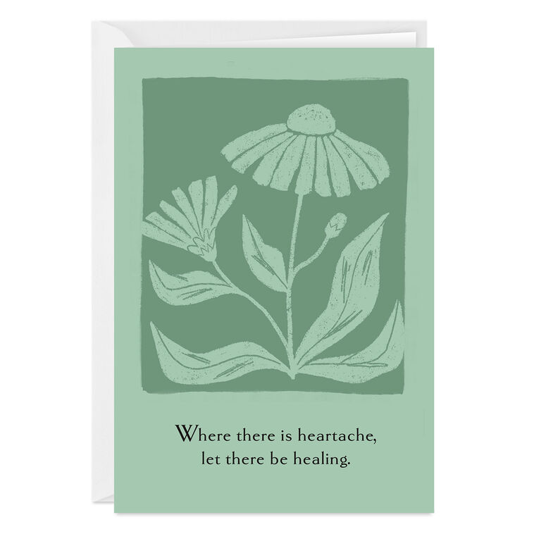 hallmark Healing and Prayers Custom Sympathy Card