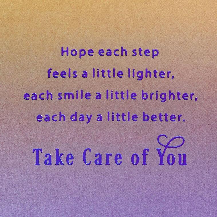 Hallmark Healing Takes Time Get Well Card