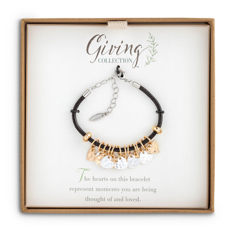 Hallmark Heart Charms Giving Collection Bracelet