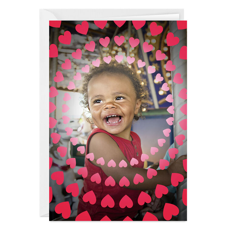 hallmark Heart Circles Custom Love Card