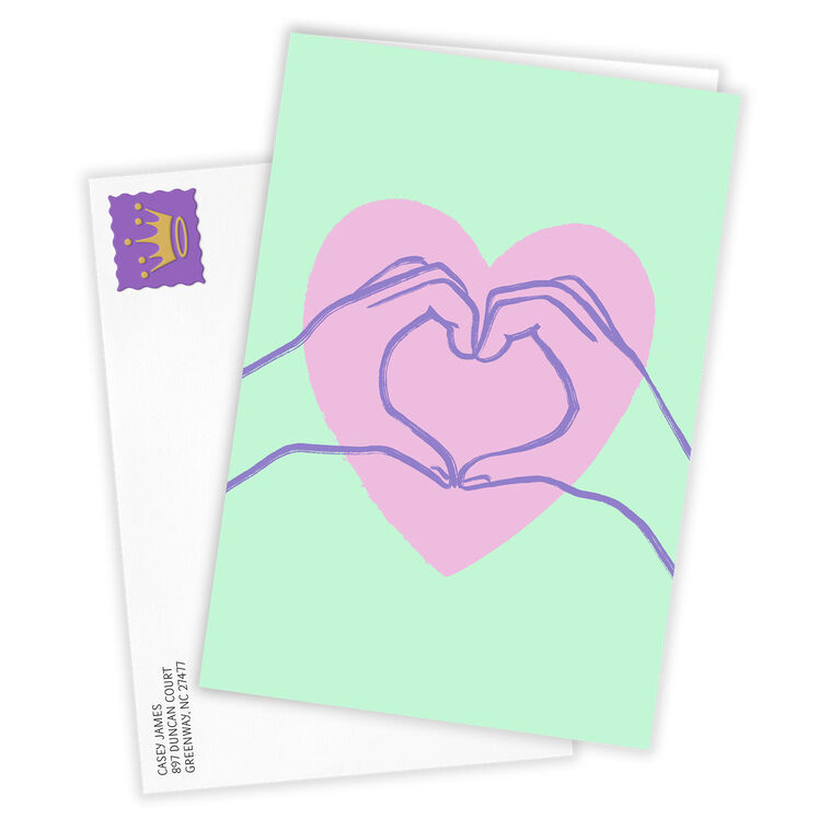 Hallmark Heart Hands Custom Love Card