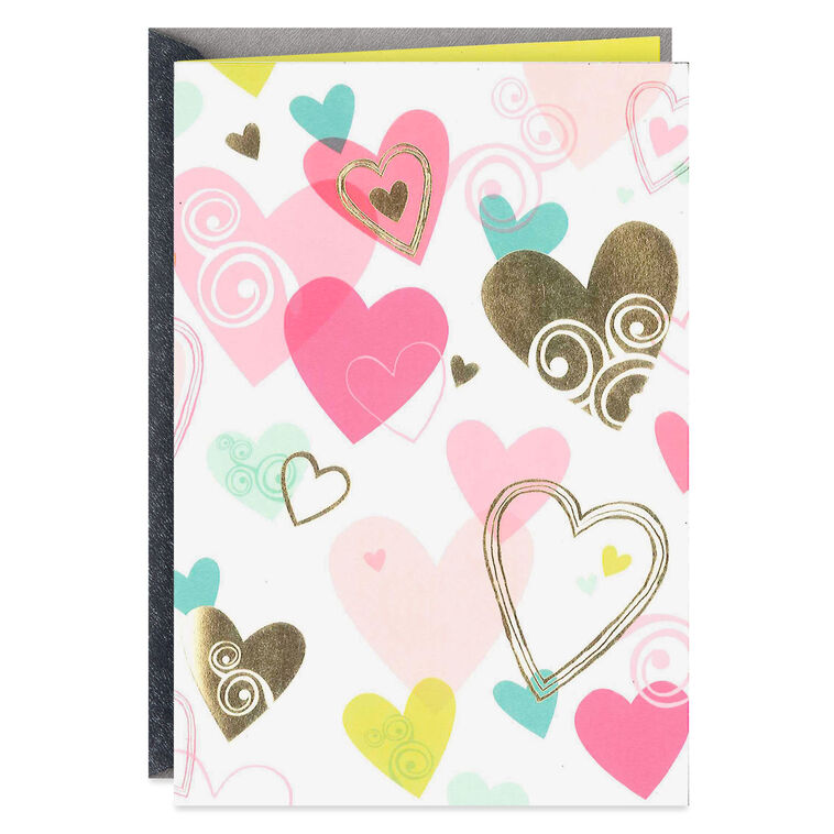 hallmark Heart Pattern Blank Card