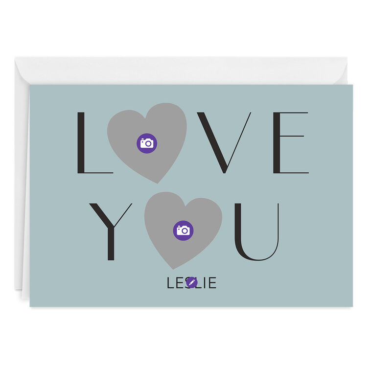 Hallmark Heart Photos Custom Love Card