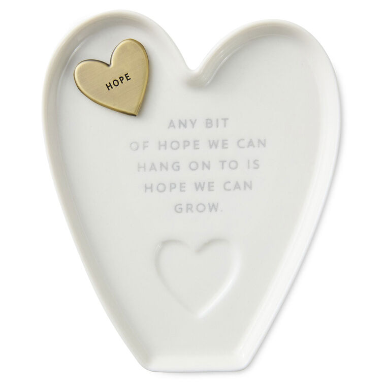 Hallmark Heart-Shaped Trinket Dish With Token