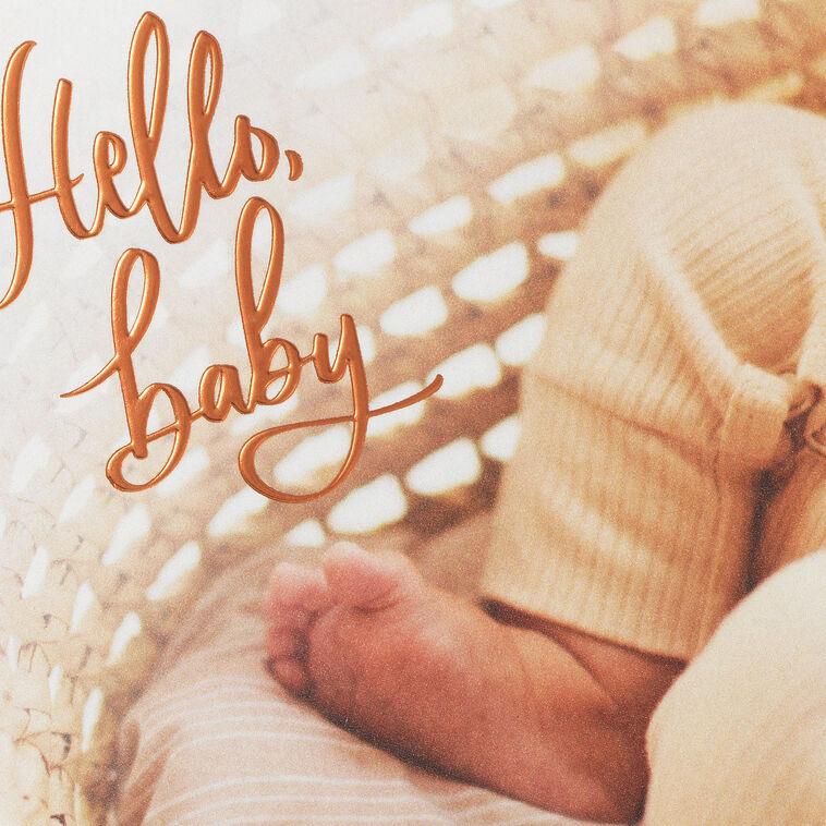 Hallmark Hello Baby Blank New Baby Card