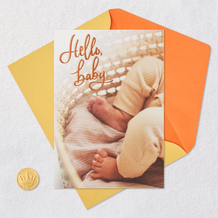 Hallmark Hello Baby Blank New Baby Card