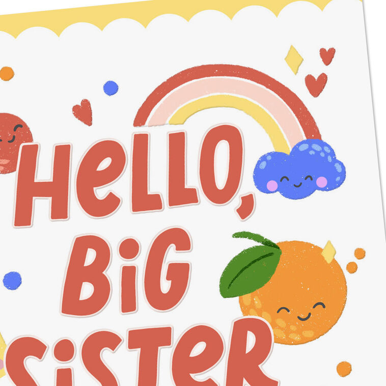 Hallmark Hello Big Sister New Baby Card