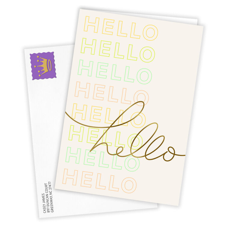 Hallmark Hello Custom Thinking Of You Card