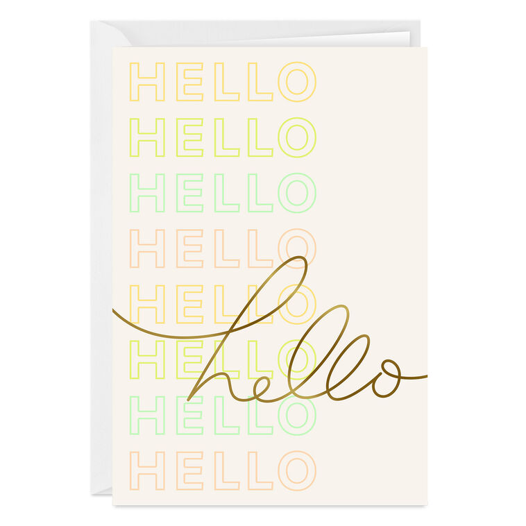 hallmark Hello Custom Thinking of You Card
