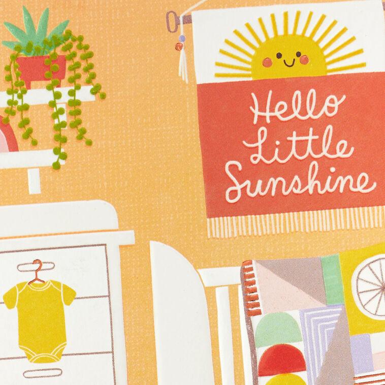 Hallmark Hello Little Sunshine New Baby Card