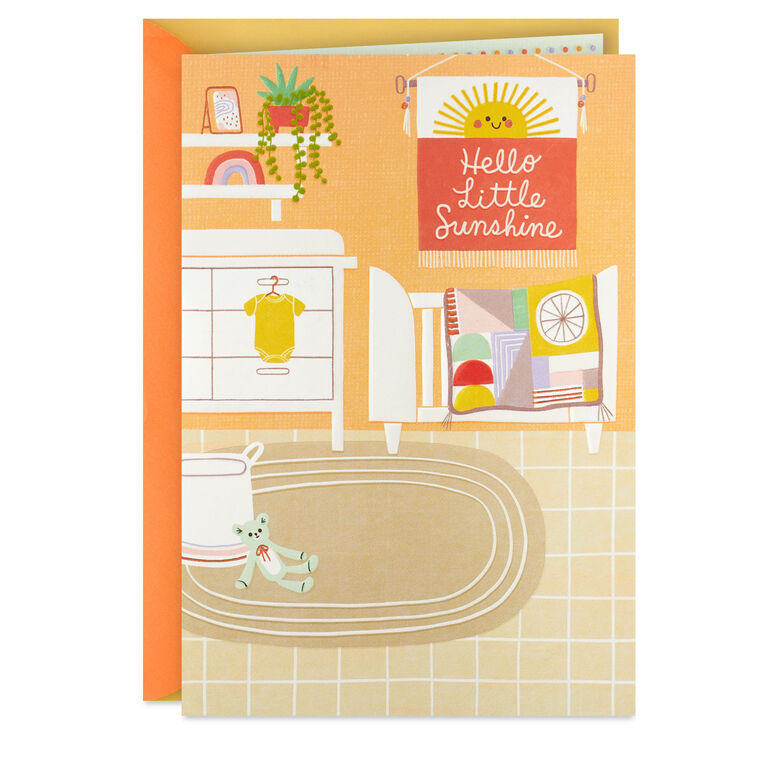 hallmark Hello Little Sunshine New Baby Card