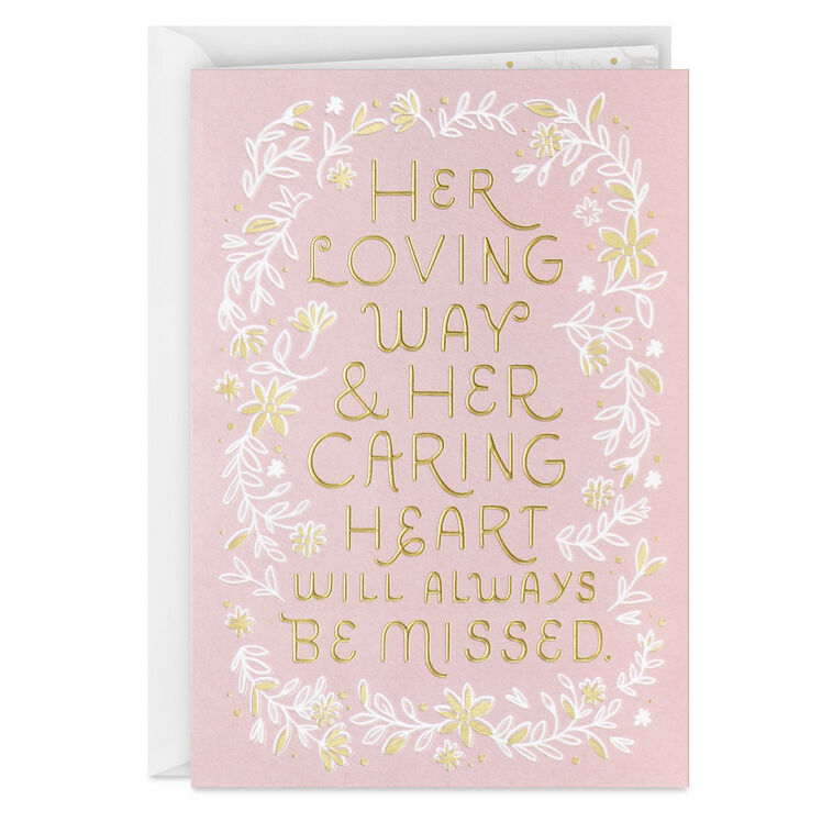 hallmark Her Loving Way Sympathy Card