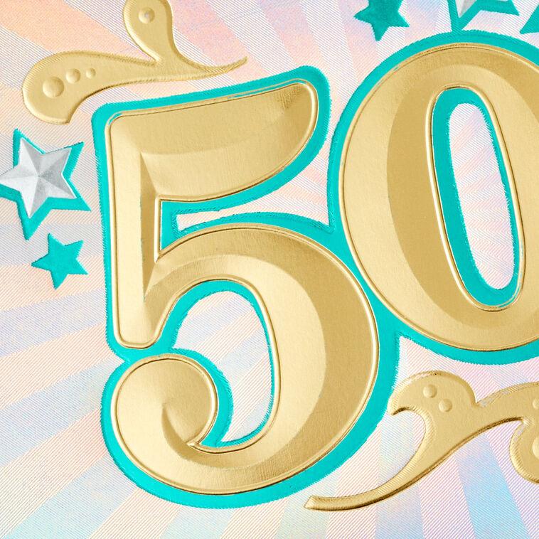 Hallmark Here's To Fifty 50th Birthday Card