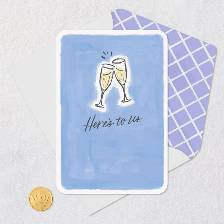 Hallmark Here's To Us Blank Love Card