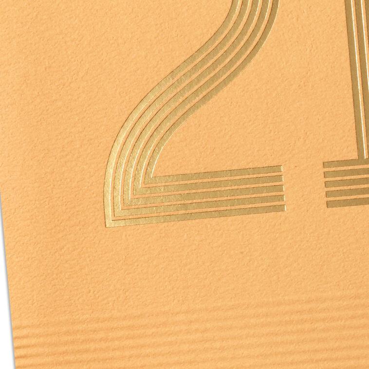 Hallmark Here's To You 21st Birthday Card
