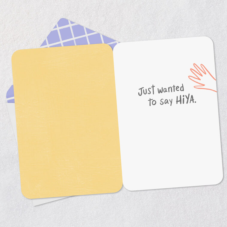 Hallmark Hey Hi Hello Thinking Of You Card