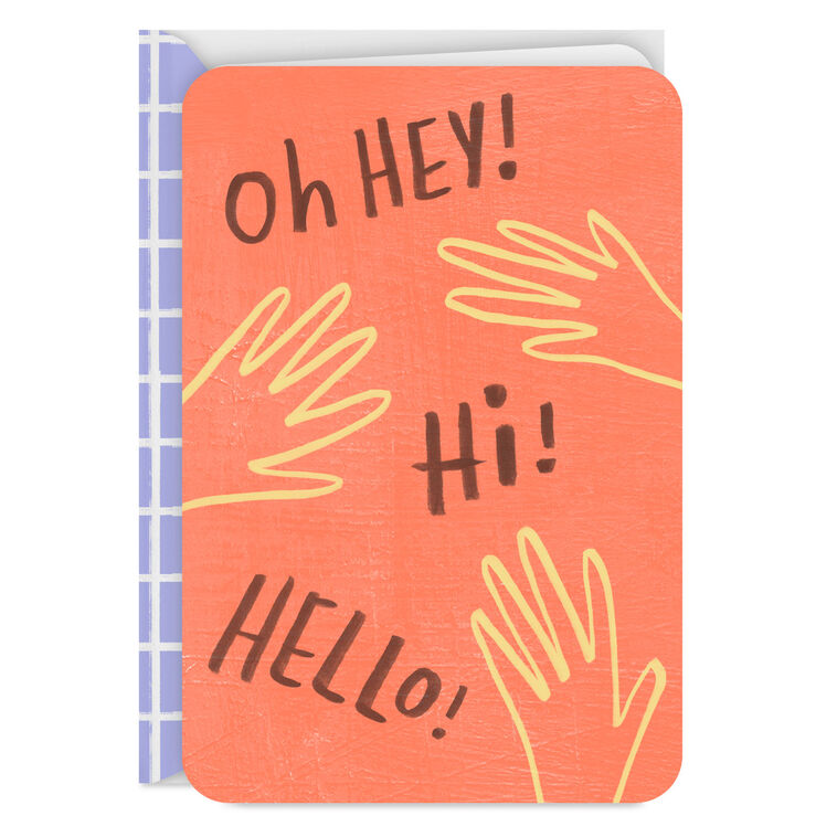 hallmark Hey Hi Hello Thinking of You Card