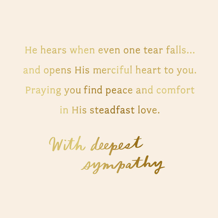 Hallmark His Eye Is On The Sparrow Sympathy Card