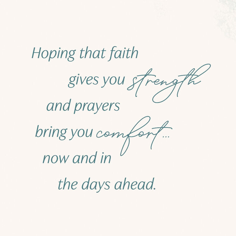 Hallmark Hold On To Faith Encouragement Card